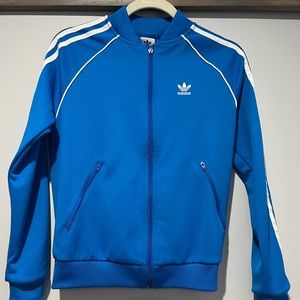 Blue adidas track jacket